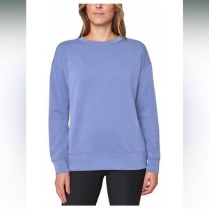 Mondetta Womens Midweight Long Sleeve Crewneck Scuba Sweatshirt